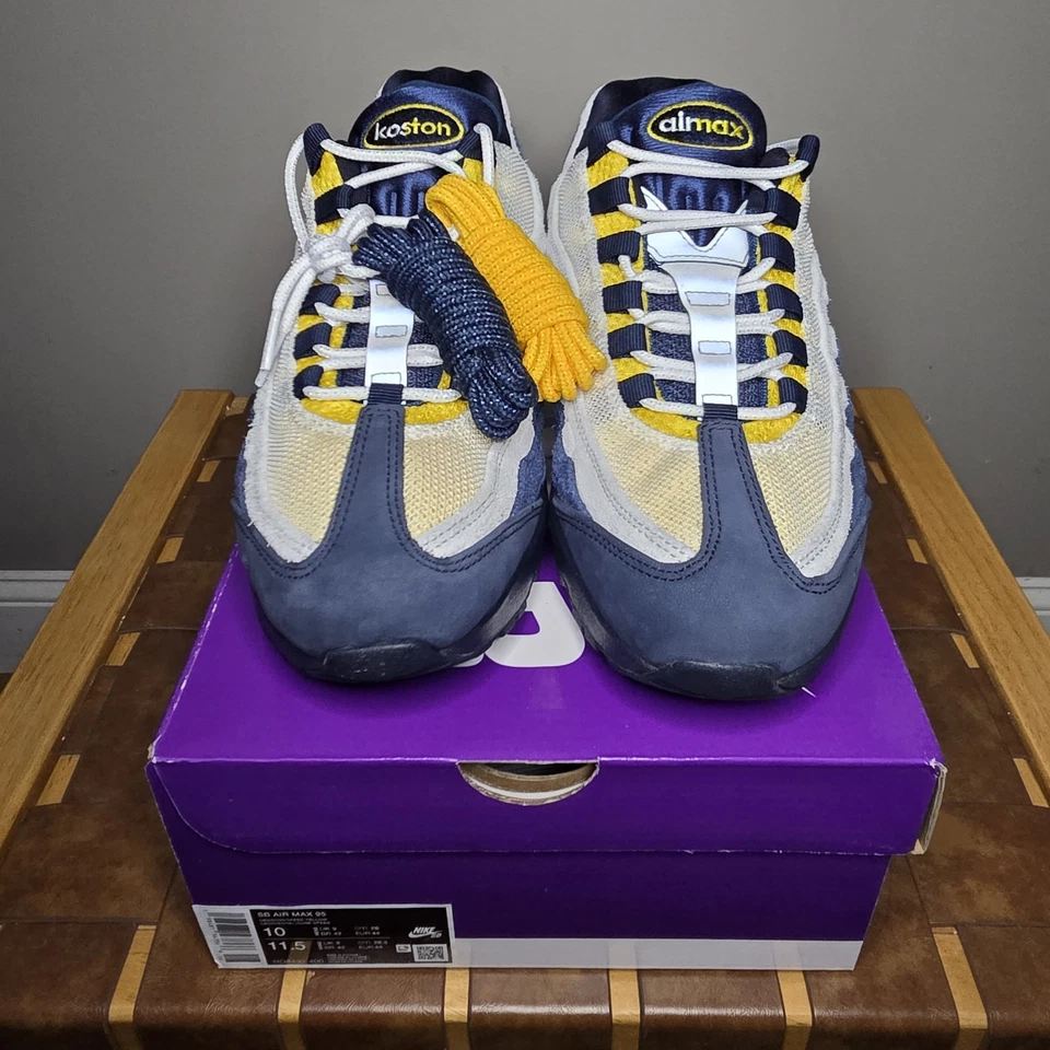 Eric Koston x Nike SB x Air Max 95 обсидиана скорость желтый + с автографом 8,25 колода - Изображение 2 из 4