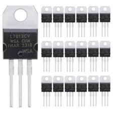 20 PCS L7812 7812 Voltage Regulator Output IC L7812CV Linear 1.5A 12V TO220