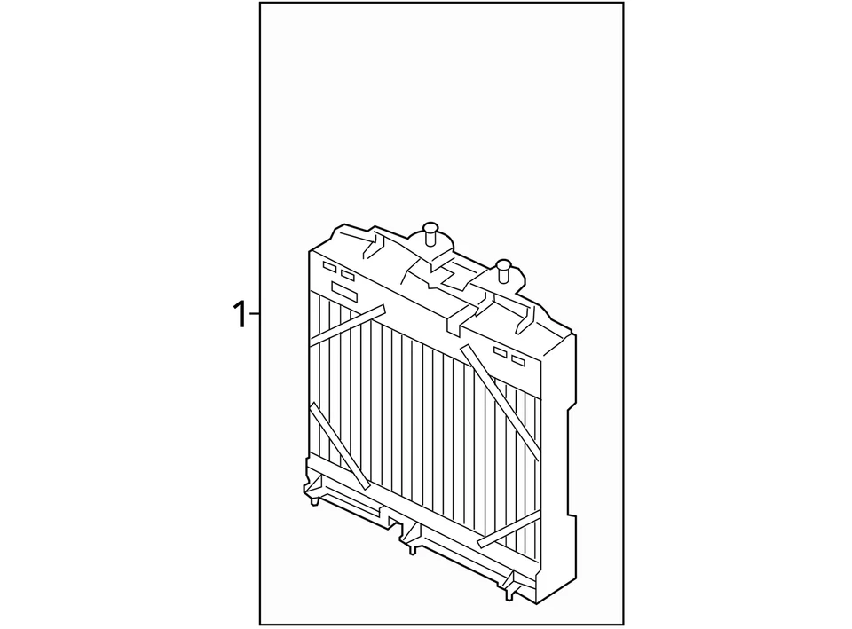 Radiator Auxiliary Left Hand Fender Mounted Fits 12-19 BMW 640i 2650949 - Изображение 4 из 4