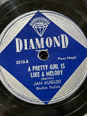 Jan August Piano Magic - Tea for Two / Pretty Girl DIAMOND 78