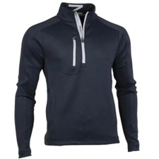  NEW  Zero Restriction Men's Z500 1/4 Zip Golf Pullover- Black- M