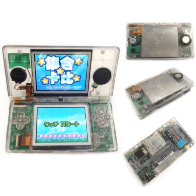 Retrofit Clear White Nintendo DS Lite NDSL Video Game Console System W/Charger - Bild 1 von 4