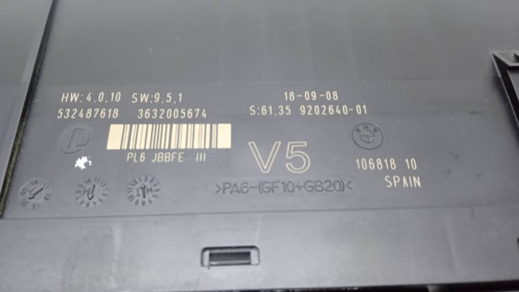 BMW 7 F01 F02 F03 F04 2009 Comfort convenience body module 