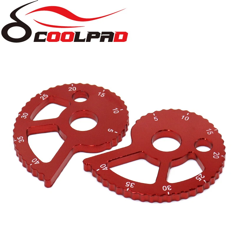 Bloques ajustadores de cadena CNC para YAMAHA TTR250R/225 TW200/225E XT600E XTZ600 DT125R Foto 3 de 4