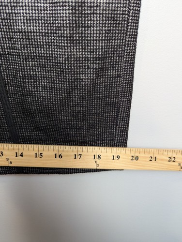 Abito Ann Taylor donna taglia 12 nero mini pied de poule senza maniche tubino carriera - Foto 9 di 14