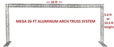 Aluminum Truss Arch Kit 26ft Width 10.5ft Height Portable DJ Lighting System