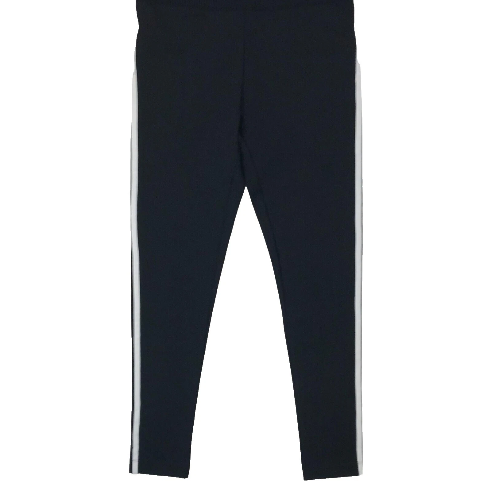 Spandex Leggings de Rayas Negro para Mujeres