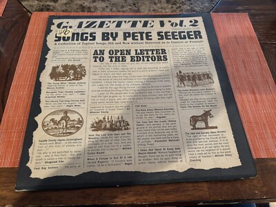   Gazette No. 2 by Pete Seeger (Vinyl, 1961, Folkways Records)