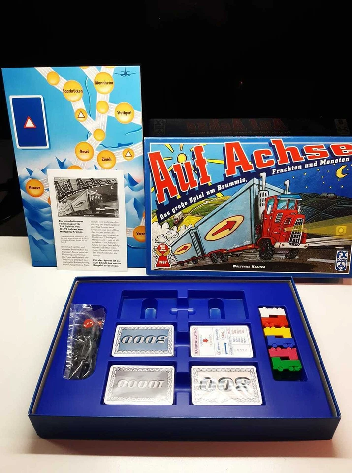 Auf Achse- Das große Spiel um Brummis, Frachten und Moneten. 1987 Neu. Top Rar ! - Bild 1 von 1