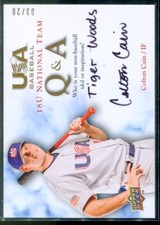 2008-09 USA 18U National Team In His Own Words Autographs #CC Colton Cain /20