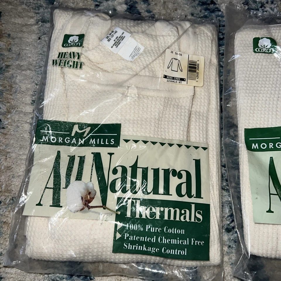 De colección Morgan Mills Long Johns Pantalones Térmicos Cajones Y Top Hombre’s 3 XXXL Foto 2 de 4