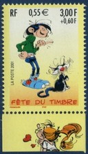 TIMBRE FRANCE 2001 N° 3371 NEUF **  Fête du Timbre - Gaston Lagaffe