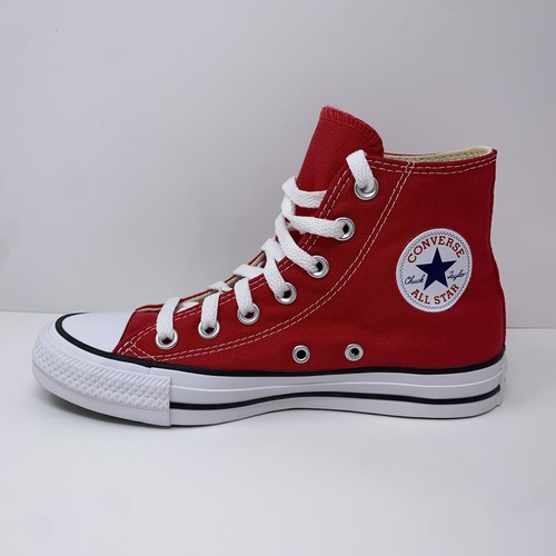 Nuove scarpe sneakers Converse All Star Chuck Taylor rosse alte tela M9621 unisex - Foto 6 di 13