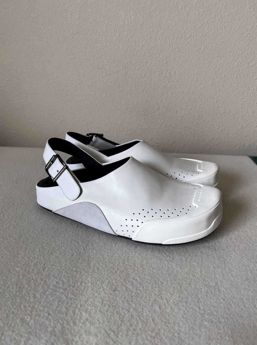 Marni Leather and Suede Dada Sabot Sandals - Size 42 - White Marni Leather and Suede Dada Sabot Sandals - Size 42 - White