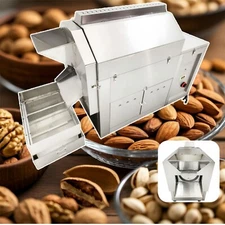 Automatic Drum Nut Roaster Commercial LPG and Natural Gas Coffee Bean Roasters