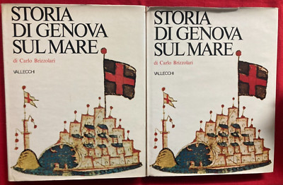 Geschichte von Genua am Meer von Carlo Brizzolari Vallecchi Verlag Band 1-2