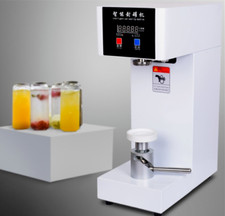 220V Beverage Seal Machine Milk Tea Drink Bottle Sealer Cans Sealer 5.5cm UK