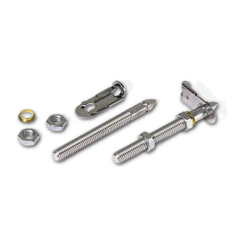 Moroso Hood Pin 39010; Quick Release Chrome Aluminum, 3/8", Pair eBay