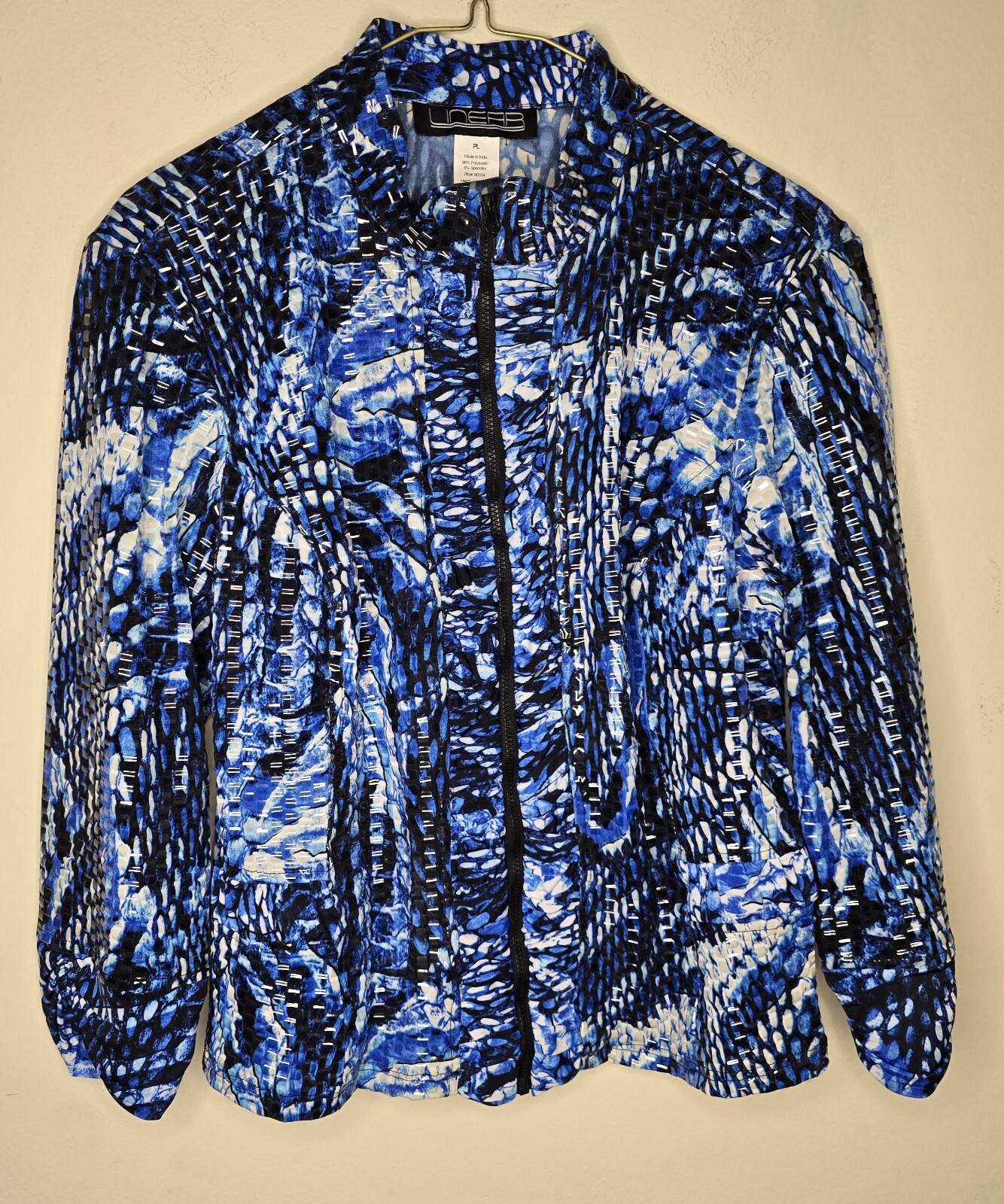 Linear Women's Blue Patterned Jacket - image 1