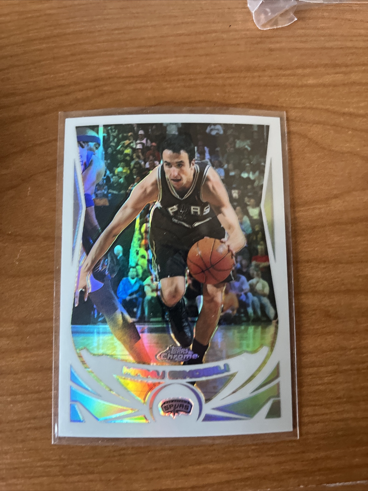 2004-05 Topps Chrome Refractor Manu Ginobili #60 HOF