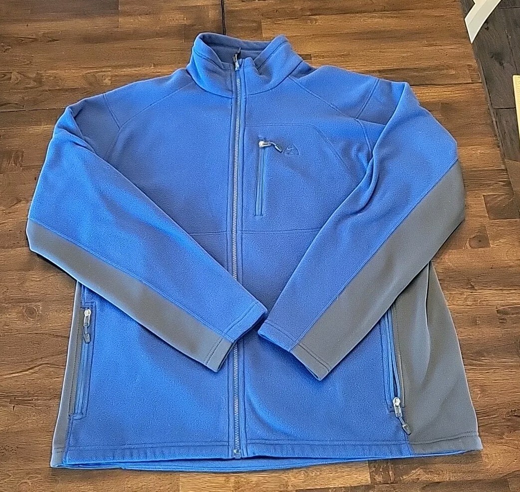 Vtg Nike ACG Jacket Men XL Blue Soft Shell Fleece Lined Y2K Vtg Nike ACG Jacket Men XL Blue Soft Shell Fleece Lined Y2K