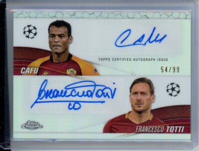 2024 Topps Chrome Cafu / Totti Dual Auto