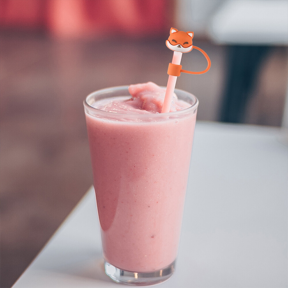 4Pcs Drinking Straw Cover Reusable Straw Covers Drinking Water Straw Protector