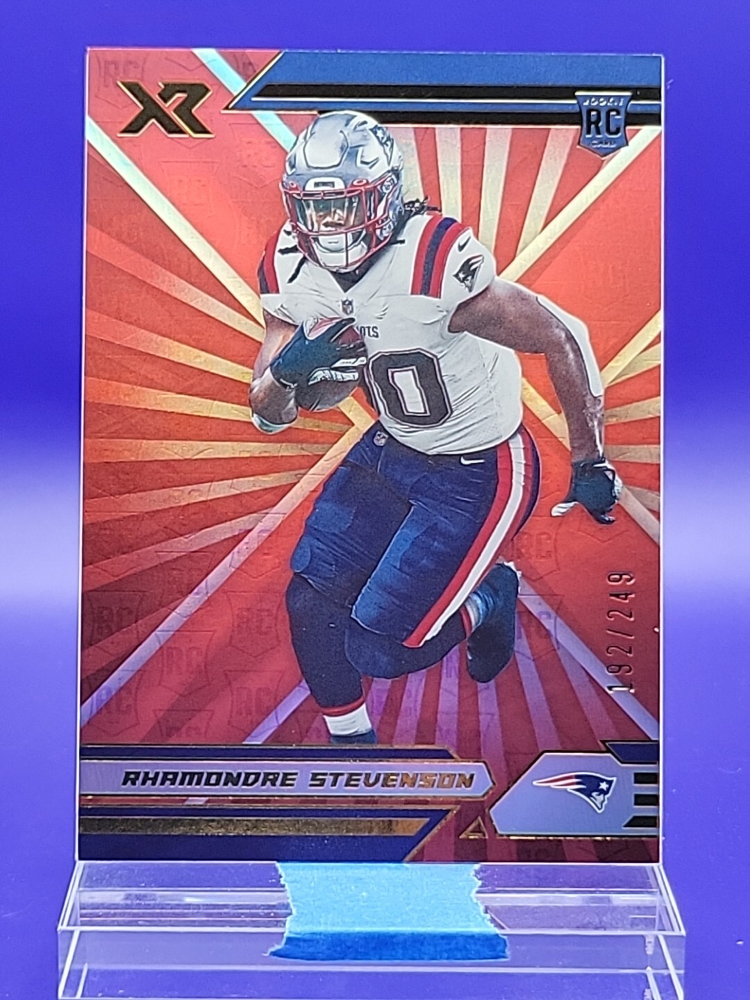 Rhamondre Stevenson 2021 Panini XR Red RC SP 192/249 🔥 Patriots