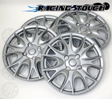 #533 Replacement 14" Inches Metallic Silver Hubcaps 4pcs Set Hub Cap Wheel Cover