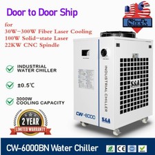 US S A CW-6000BN Industrial Water Chiller for 100W Solid-state Laser, 220V /60Hz
