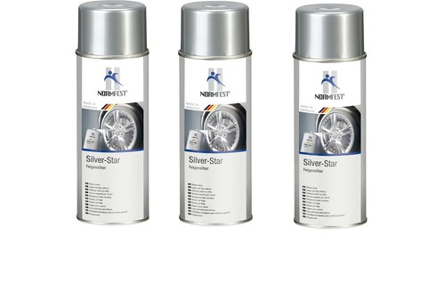 Klarlack Spray Lackspray Silver Star Felgen Silber Sprühlack Felgenlack Autolack 6x Autolack Spraydose Mit Griff