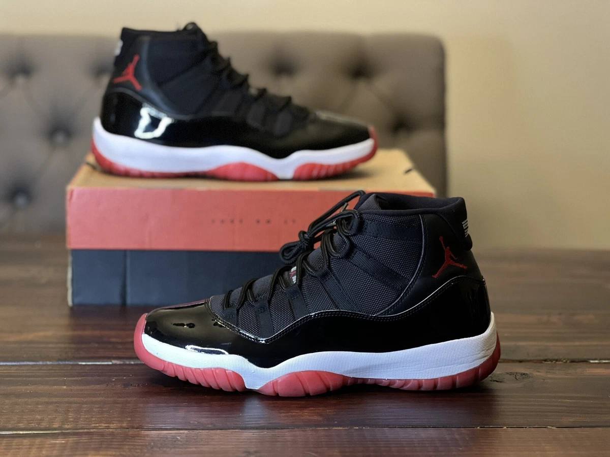 Air Jordan 11 Retro Bred 2019 Playoffs Shoes Size 12 378037–061 OG ALL