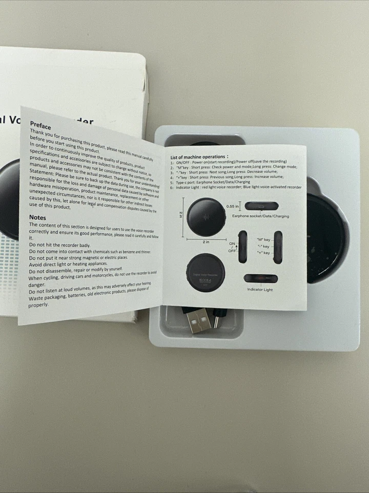 Digital Voice Recorder Voice Activated Recorder with Playback.64G. 512Kps - Image 4 of 4