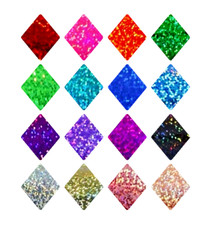 Holographic Sparkle Diamond Stickers - 14 To 3 Inch