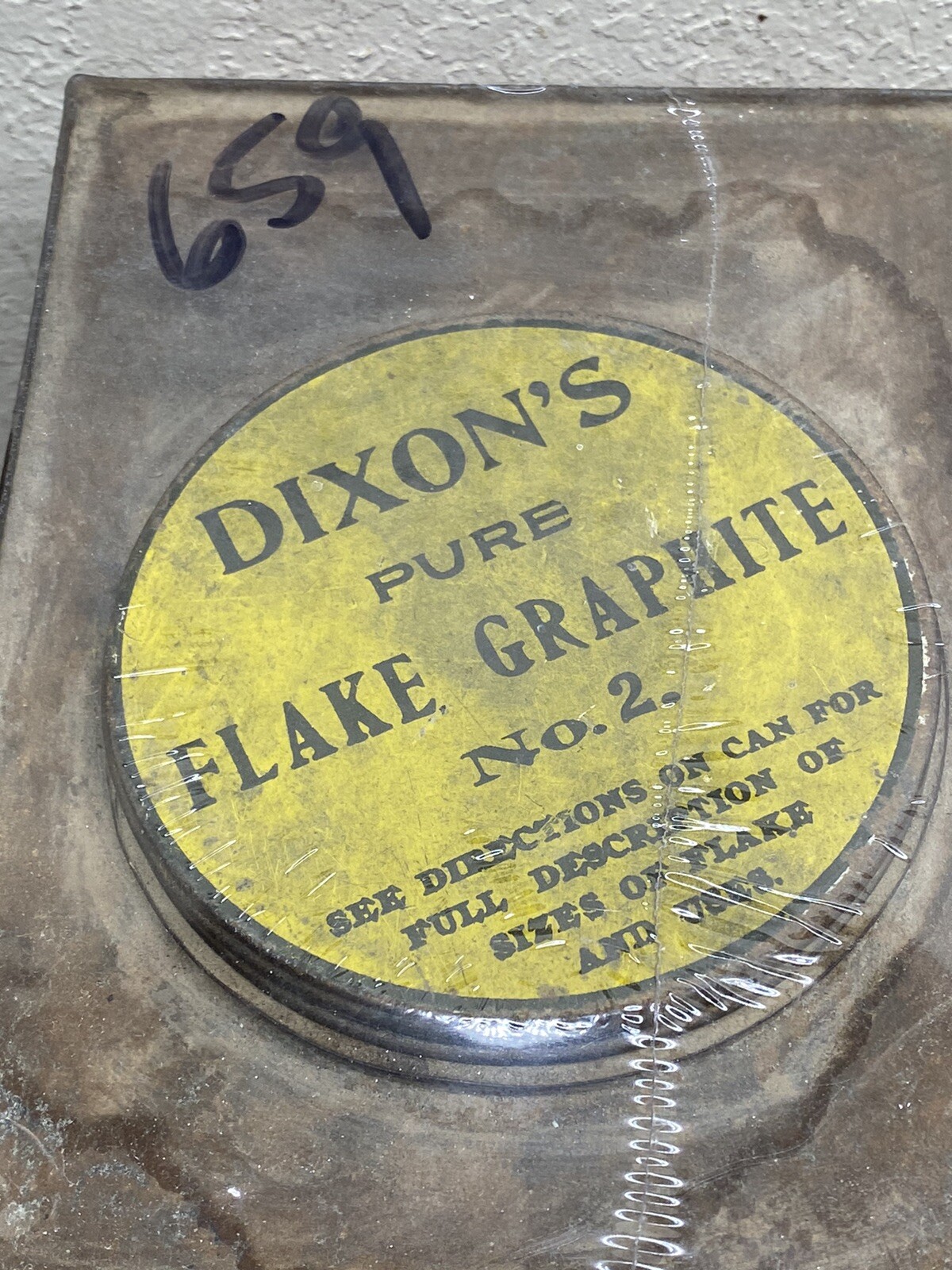 Vintage 5 lb. Tin Dixon's Pure Flake Graphite 633 Tin still has some