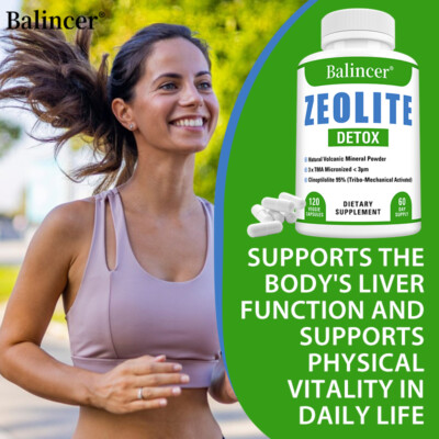 Zeolite Detox Capsules Liver Purification Detox Support Immune