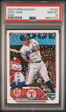 JOSH JUNG 2023 Topps Holiday SSSP Snowman Rookie RC PSA 10 Gem Mint