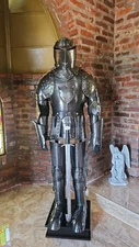 Medieval Gothic Armor Knight Wearable Suit Of Armor Crusader Combat Full Body