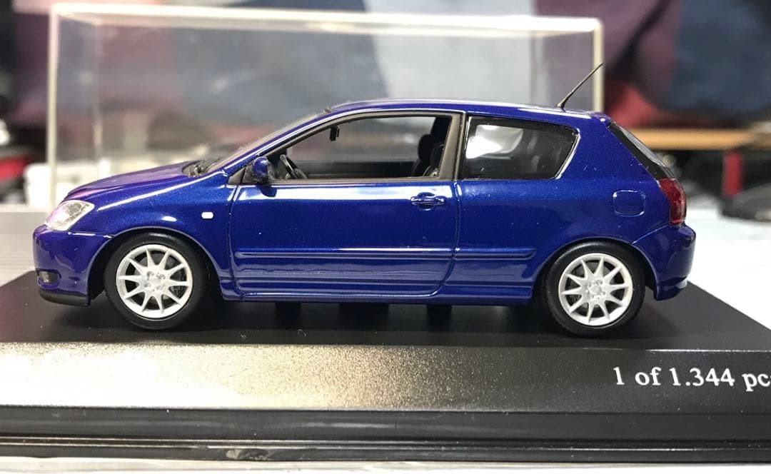 Toyota Corolla 2Door 1/43 Model Blue Used | eBay