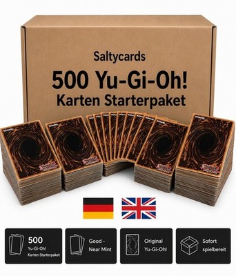 YU-GI-OH  500 Karten Bulk Starter Paket Englisch / Deutsch 