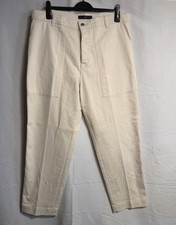 Liu Jo mens Pantalone cargo worker trousers pants cream TG 54