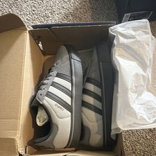 adidas Campus Vulc Mens Low Top Sneakers Gray...