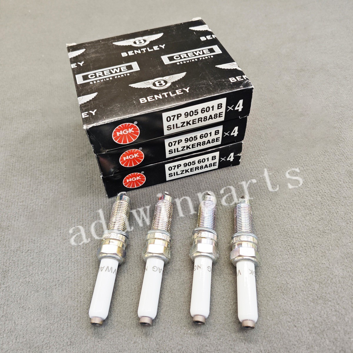12 Pcs Bentley Spark Plugs W12 6.0T 07P905601B For W12 NEW