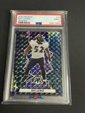 2022 Panini Mosaic - Ray Lewis #19 Genesis Mosaic Prizm SP PSA9