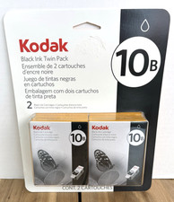 Kodak 10B Black Ink Cartridge Twin Pack 2010 Kodacolor Technology 8H3046 New
