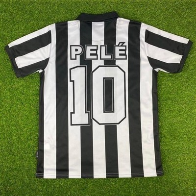 Santos FC, Men's Retro Soccer Jersey, Pele #10 (Tallaje Grande)