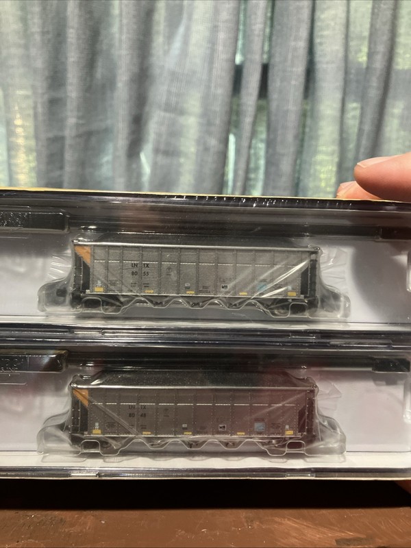 Lot of 6 N Scale Rapido 538035A Alliant Energy Autoflood III Coal Hoppers LNTX