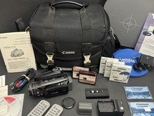 Pacchetto videocamera Canon VIXIA HV40 HDV MiniDV TESTATA Beachtek XLR filtri rigidi