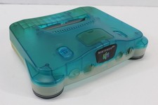 Nintendo 64 N64 OEM Toys R Us Clear Blue x White Used Console Shell Discolored 4