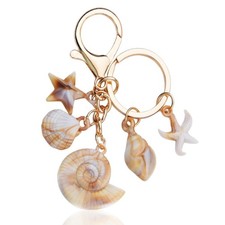 YALLNASL Seashell Bag Charms for Tote Bag Beach Accessories for Purse Backpac...